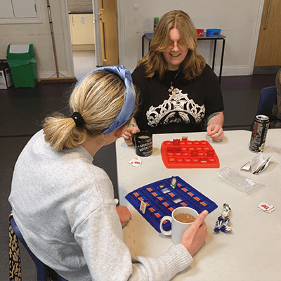 Image showing two people playing guess who