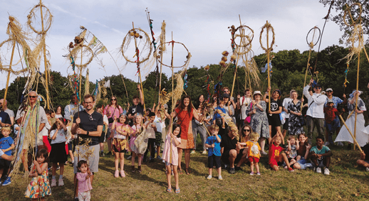 Photo of people attending 'Woodland Festival'