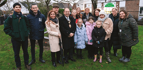 Mayor of Bexley Cllr Ahmet Dourmoush, Cllr Melvin Seymour - Cabinet Member for Adults’ Services & Health, Cllr Anna Day, family members, teaching staff and the school Parents Teacher Association