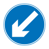 keep left sign