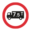 goods vehicles exceeding the maximum gross weight indicated on the goods vehicle symbol prohibited