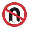 no U-turns vehicular traffic sign