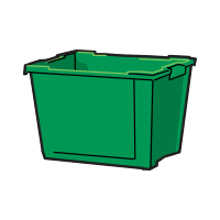 green recycle box