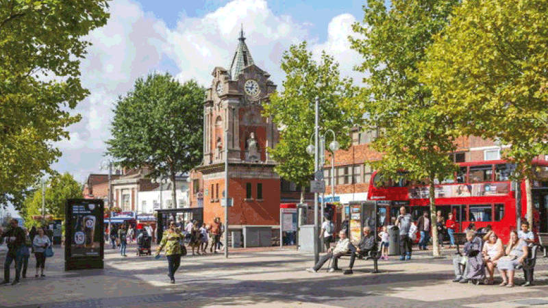 Bexleyheath Broadway and clocktower