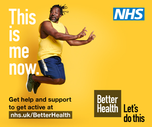 This is me now. Get help and support to get active at nhs.uk/BetterHealth