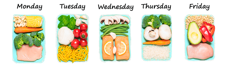 meal plan Monday to Friday
