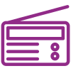 Icon of a radio