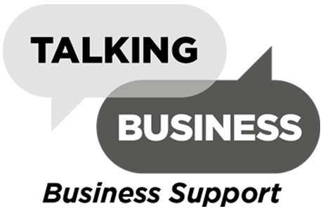 Talking Business logo with the words 'Business Support' below the logo