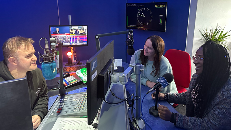 The Bexley Fostering team on air at Kent Radio