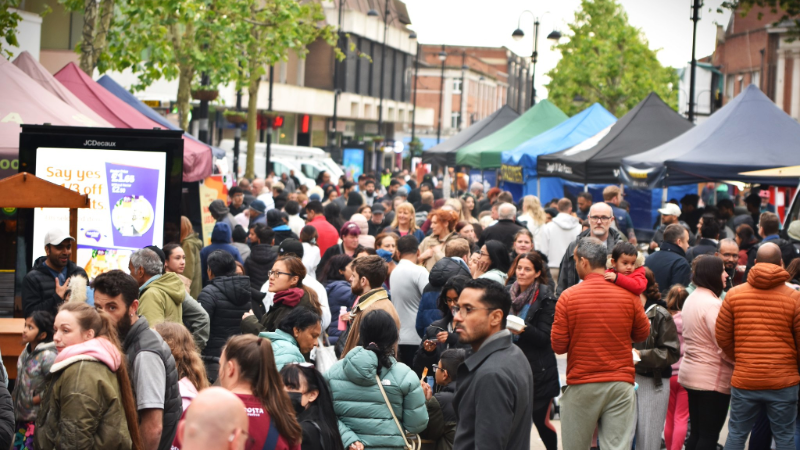Image of a previous nightmarket in Bexleyheath