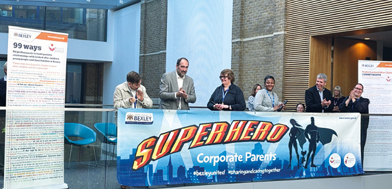 superhero corporate parents event