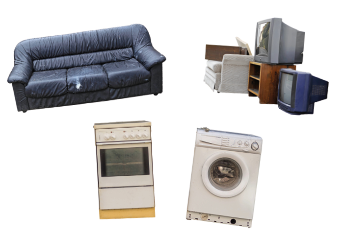 group of household items