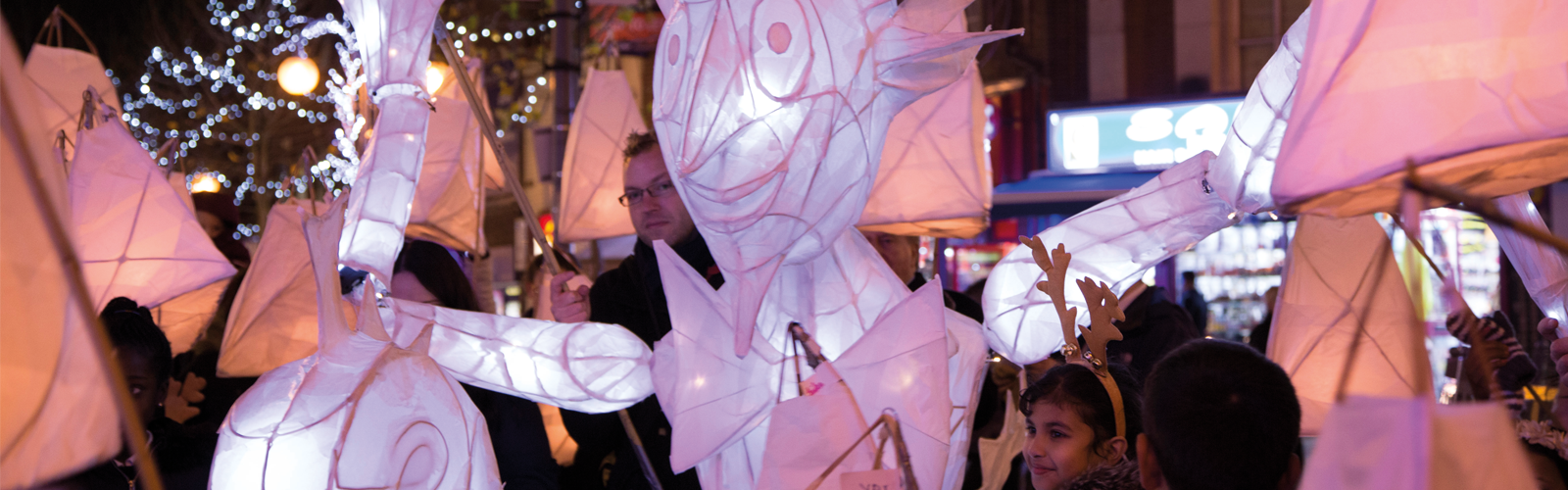 Decorative image of a Christmas festive event