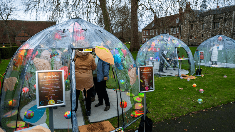 Centrepieces event at Hall place