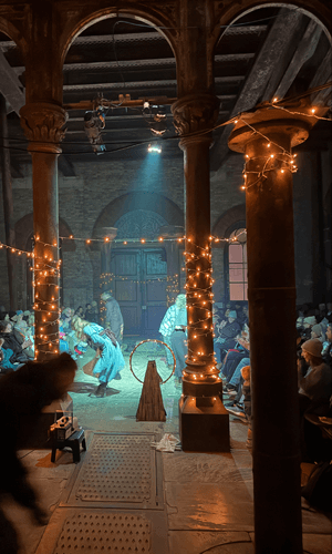 An image from an outdoor performance of The Goblin of Lesnes