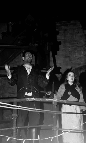 An image from an outdoor performance of The Goblin of Lesnes