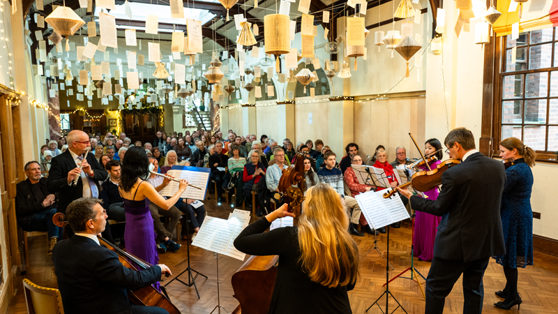 Leaves Fall In Bright Sound event at The Exchange, Erith