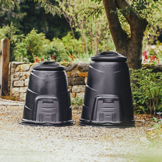 two compost bins