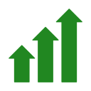 Icon showing growth