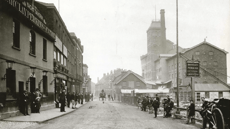 Photo of the Cannon & Gaze flour mill, High Street, Erith, 1905