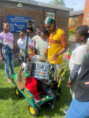 Kids learning and exploring musical culture