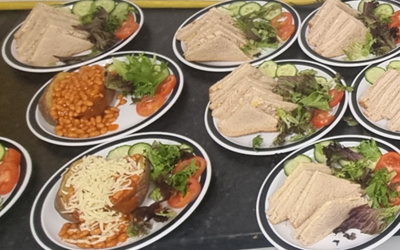 Plates of food at HAF programmes