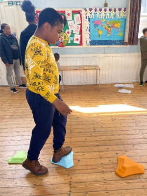Child taking part in a HAF activity