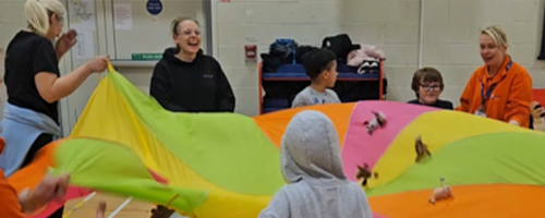 Child enjoying a HAF activity