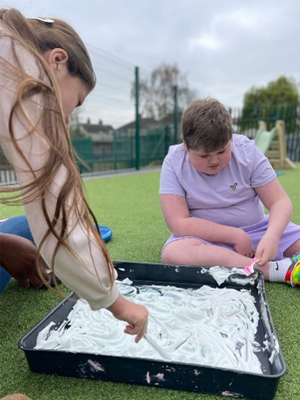 Child enjoying a HAF activity