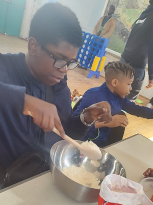 Child enjoying a HAF activity