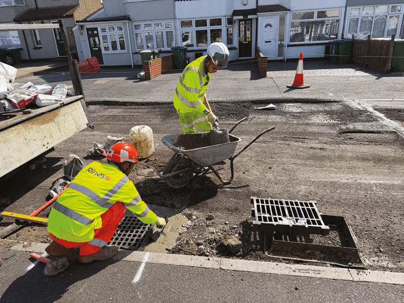 Photo of road technicians repairing roads in Bexley