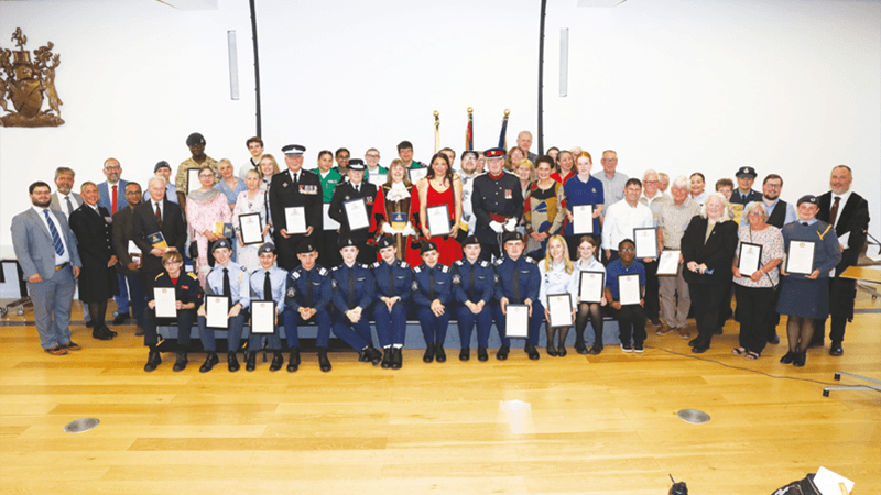 Photo of staff and winners of the Civic Recognition Awards 2026