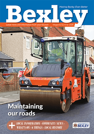Front cover of the Bexley Summer magazine