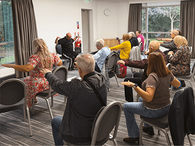 Photo of the recognising carers event