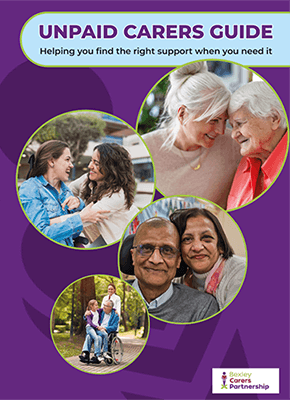 Front cover of the Unpaid Carers Guide