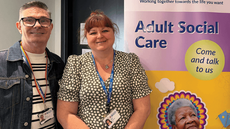 Image of Bexley's adult social care staff at Crayford Library