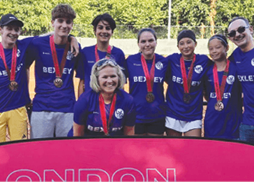 Image of the winners of the London Youth Games tennis final