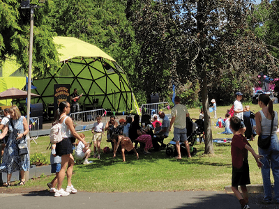 Photo of people at the Super Saturday event