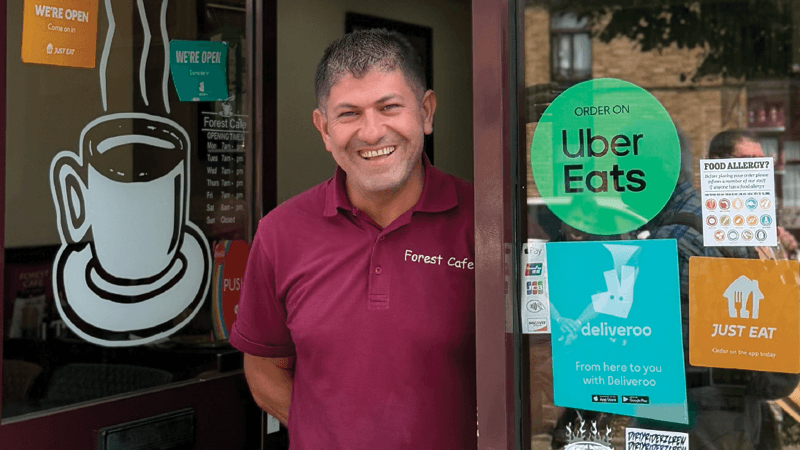 Image of coffee shop owner in Slade Green