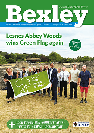 Front cover of the Bexley Autumn magazine