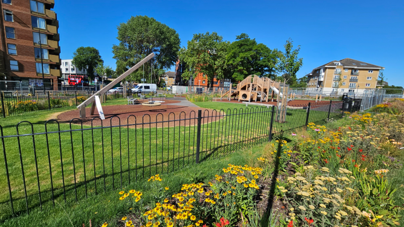 New playground at Riverside Gardens