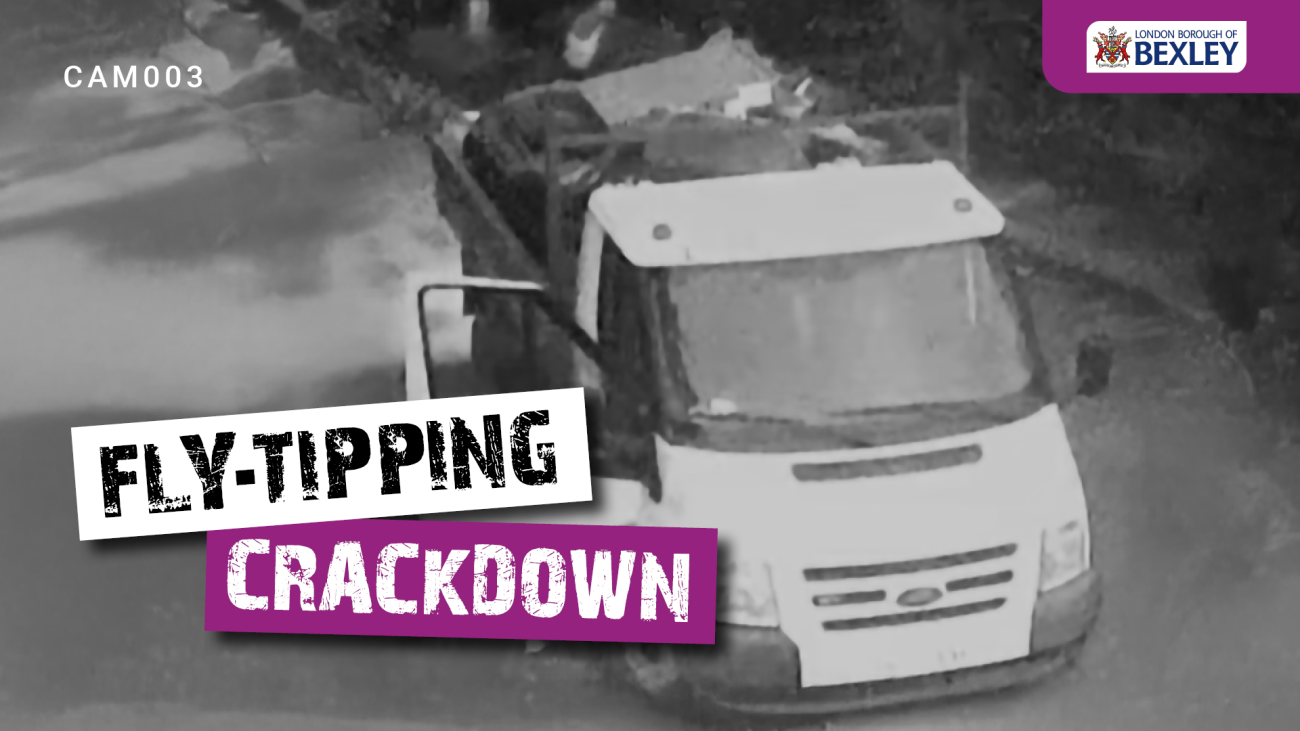Fly tipping Crackdown and illegal waste carrier van