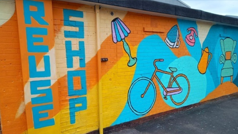 Exterior of the Reuse Shop