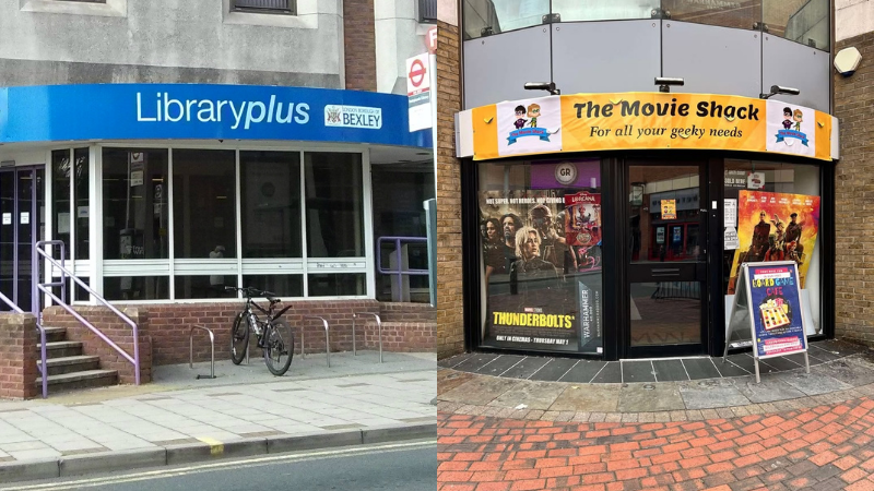 bexley library and the movie shack
