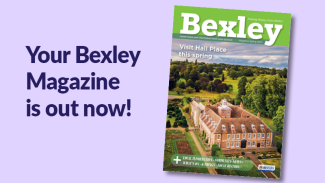 Image with wording that reads, Your Bexley magazine is now out! Bexley magazine - Spring 2024 edition