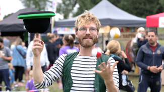 Image of entertainer at an event in Bexley