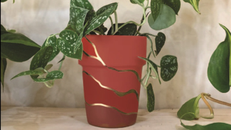 Festive Plant Pot Painting