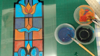 Lakeside Garden Club: Stained Glass Window Effect Workshop with Marcus Orlandi