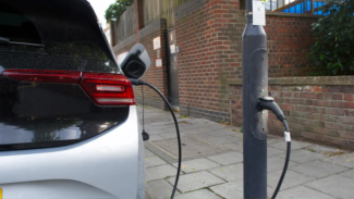 ubitricity Ev charger on lamp post