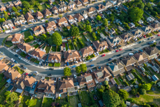 Decorative image of a neighbourhood